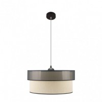 Distribuidor - Lâmpadas Diversas | Colgantes Moderno | COLGANTE FELIX NEGRO/DORADO 1XE27 REGX50X50 CM Ref: 172995029